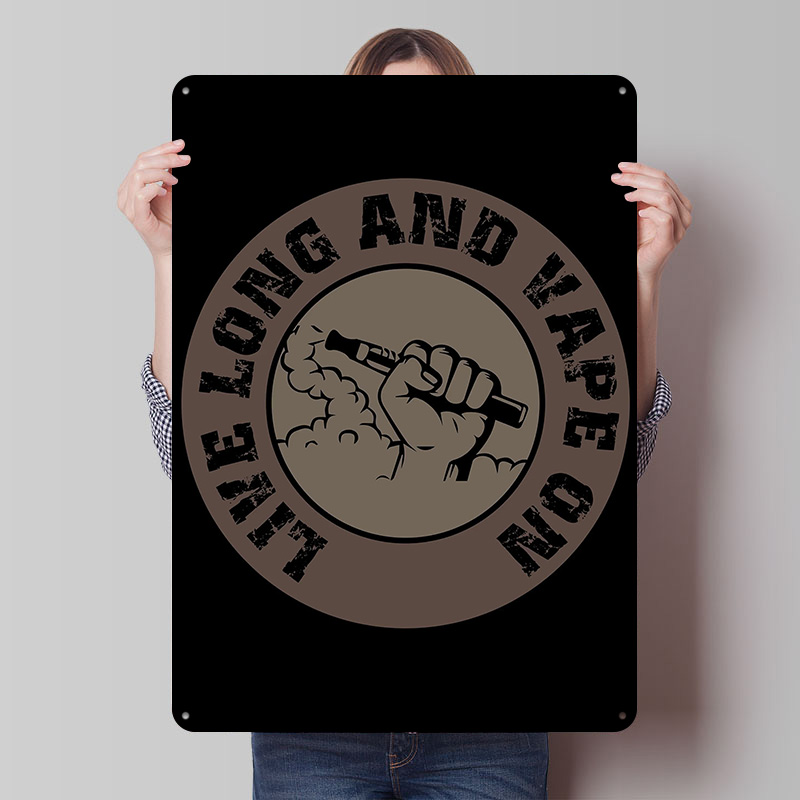 Desk Setup Poster - Vape Design For Ecig Tinplate Posters
