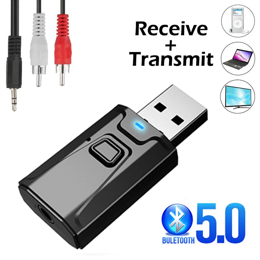 Desk Hifi Setup - USB Bluetooth 5.0 Transmitter Receiver Mic