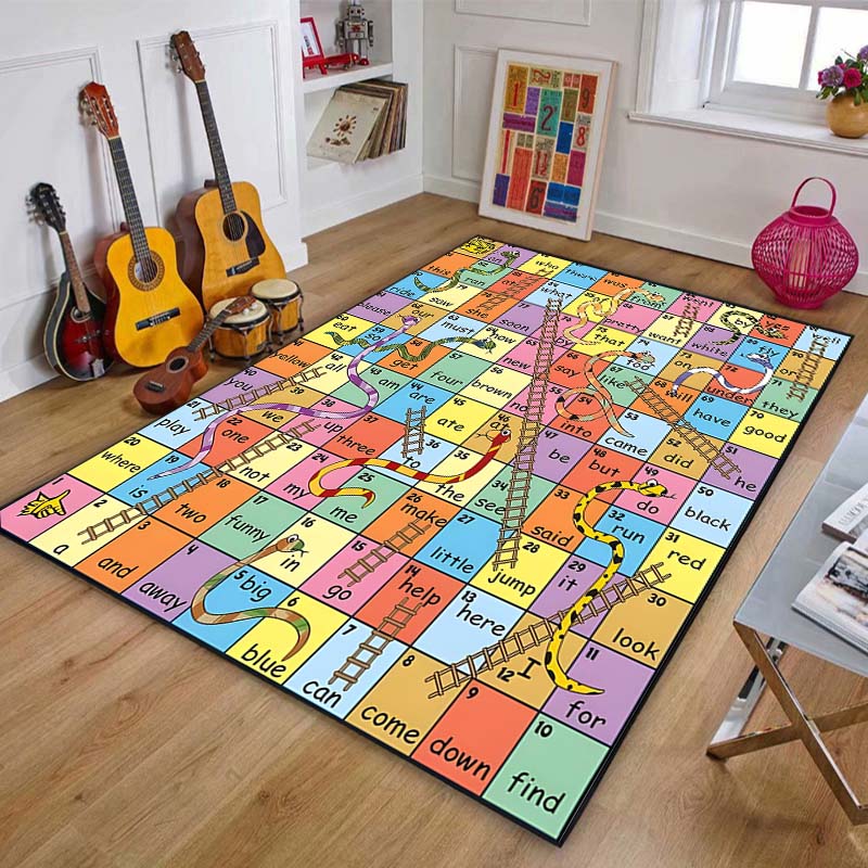 Desk Setup Girly - Game Snakes and Ladders Pattern Floor