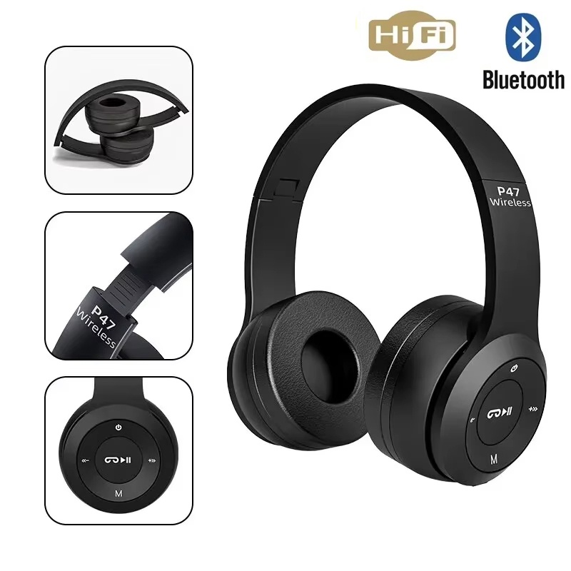 Desk Hifi Setup - HIFI Stereo Earphone Bluetooth Headset Folding