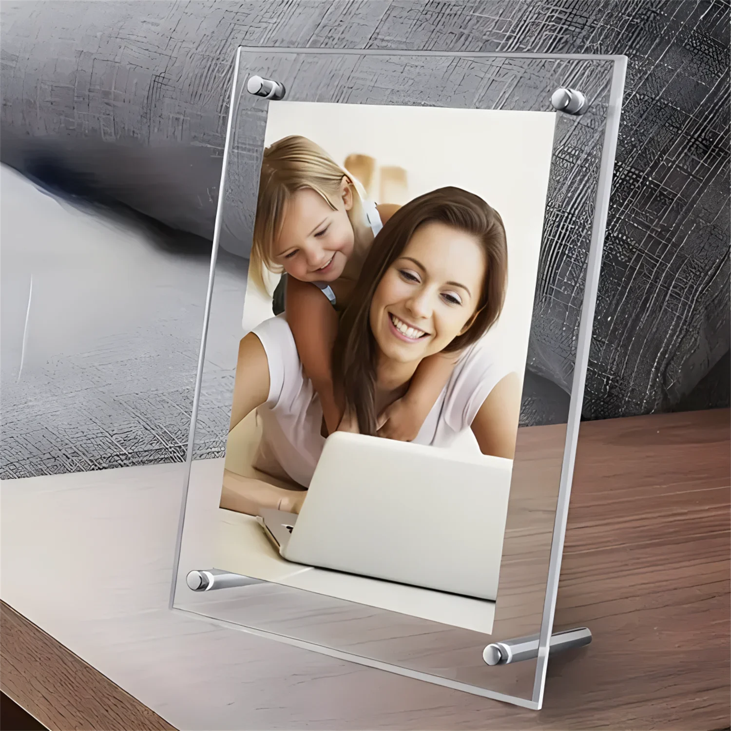 Desk Setup Poster - 1pcs,Transparent Photo Frame Acrylic Photocard Holder