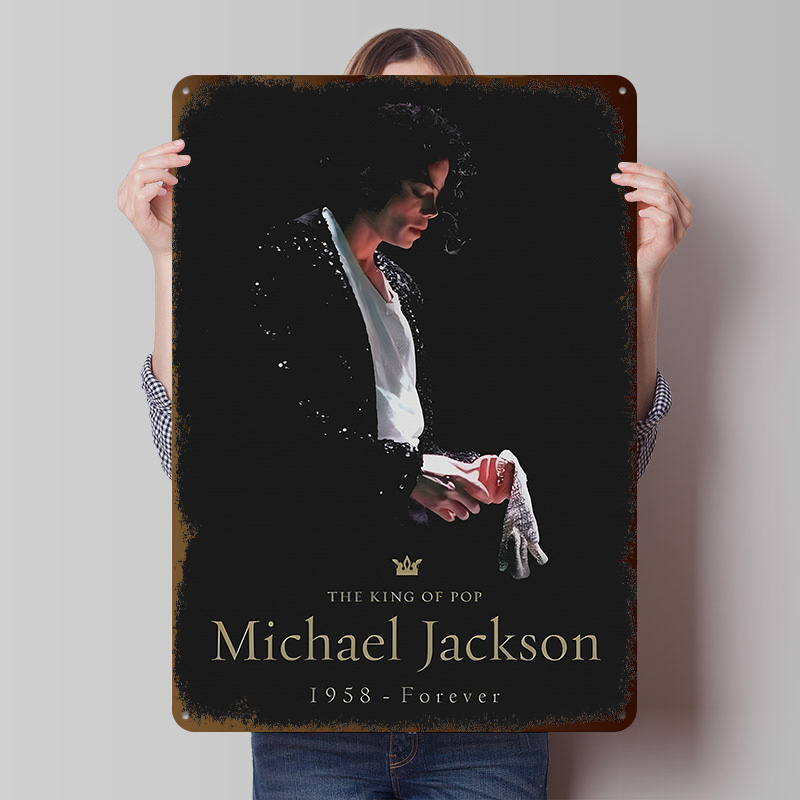 Desk Setup Poster - Michael Jackson Tribute Tinplate Poster Custom