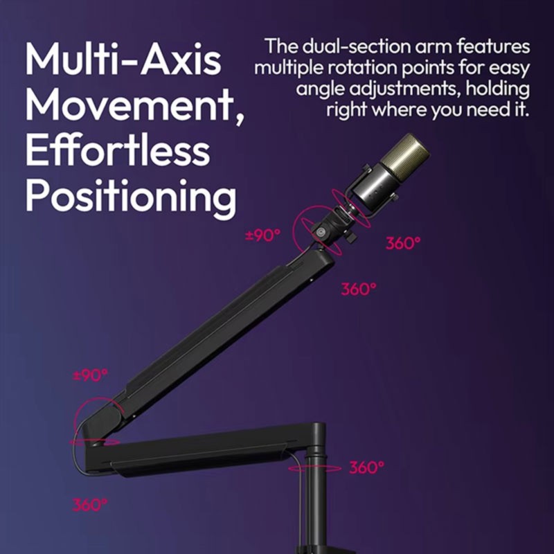 Desk Setup Streaming - Super Sale ZJ05 Adjustable Microphone Boom