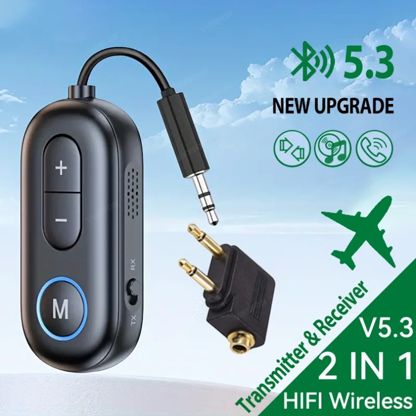 Desk Hifi Setup - Bluetooth 5.3 Audio Transmitter Receiver 3.5MM
