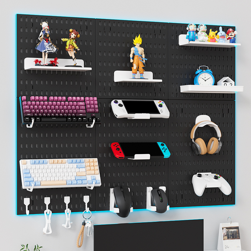 Desk Setup Kit - Nordic Multifunctional Pegboard, Used For Door,