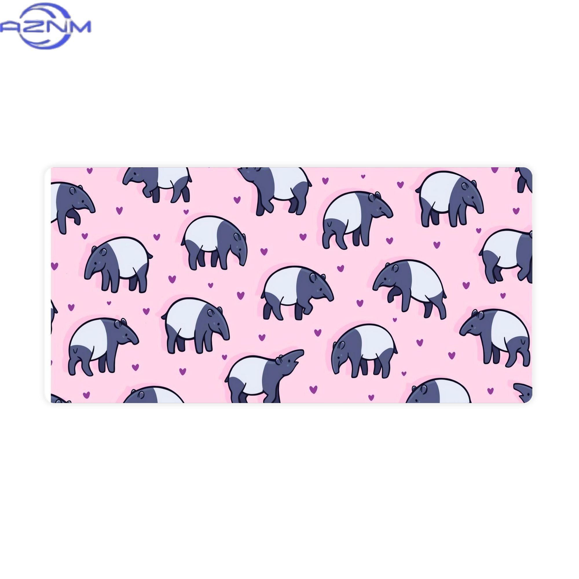 Desk Setup Streaming - Tiny Tapirs Large Desk Mat for