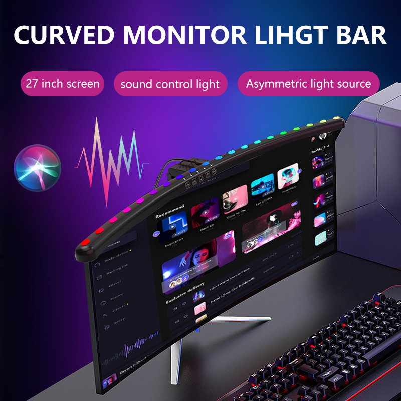 RGB Light Bar Monitor Smart Wi - огляд і ціна Desk Setup Pc