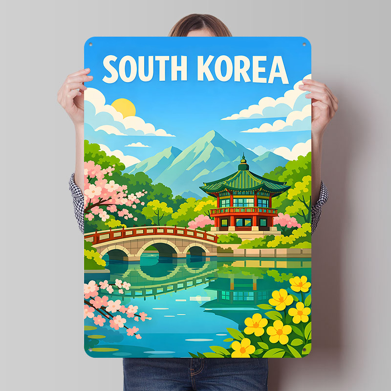 South Korea Travel Poster Cust - огляд і ціна Desk Setup Poster