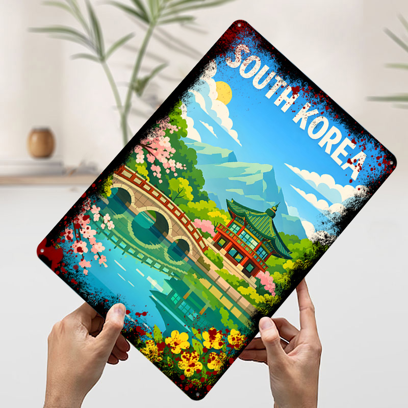 South Korea Travel Poster Cust - огляд і ціна Desk Setup Poster