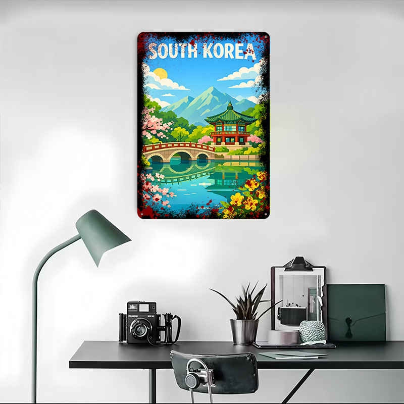 South Korea Travel Poster Cust - огляд і ціна Desk Setup Poster