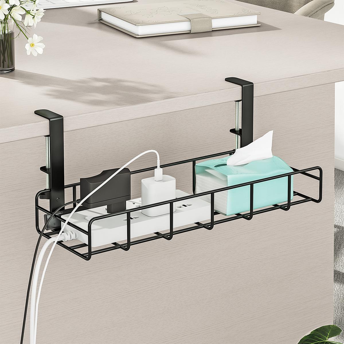 No Drill Under Desk Cable Mana - огляд і ціна Desk Setup No Computer