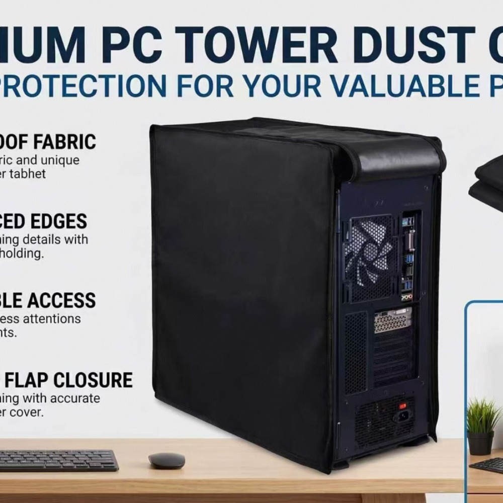 Desktop CPU Case Dust Cover wi - огляд і ціна Desk Setup Pc