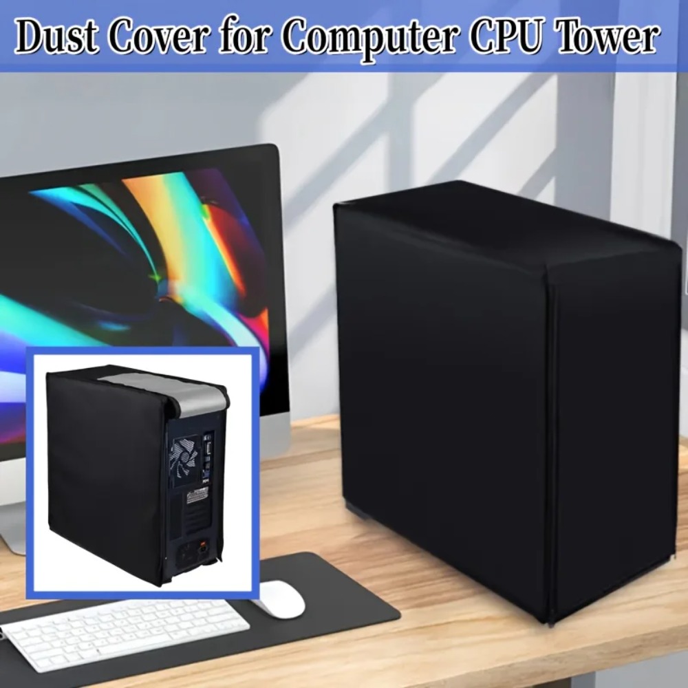 Desktop CPU Case Dust Cover wi - огляд і ціна Desk Setup Pc