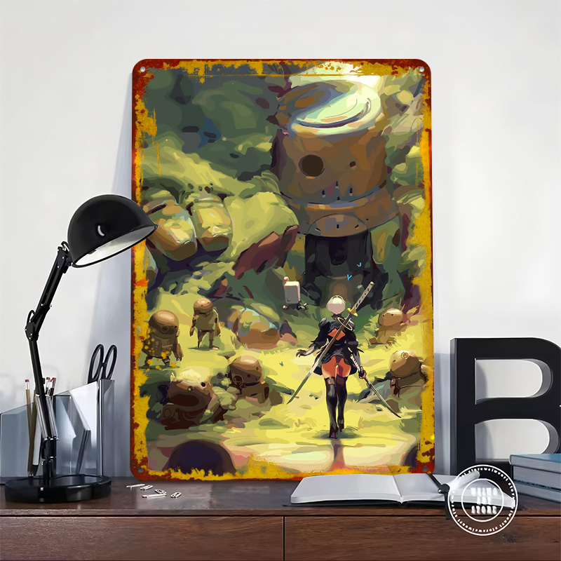 Nier Automata: 2B in Forest Me - огляд і ціна Desk Setup Poster
