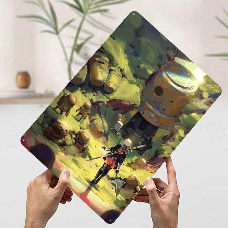 Nier Automata: 2B in Forest Me - огляд і ціна Desk Setup Poster