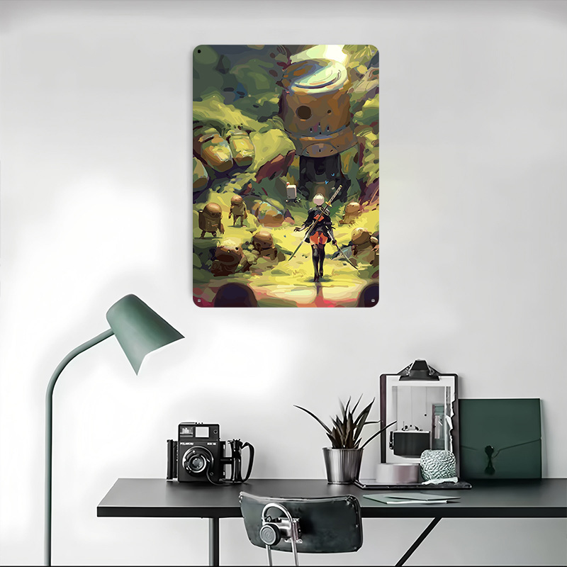 Nier Automata: 2B in Forest Me - огляд і ціна Desk Setup Poster
