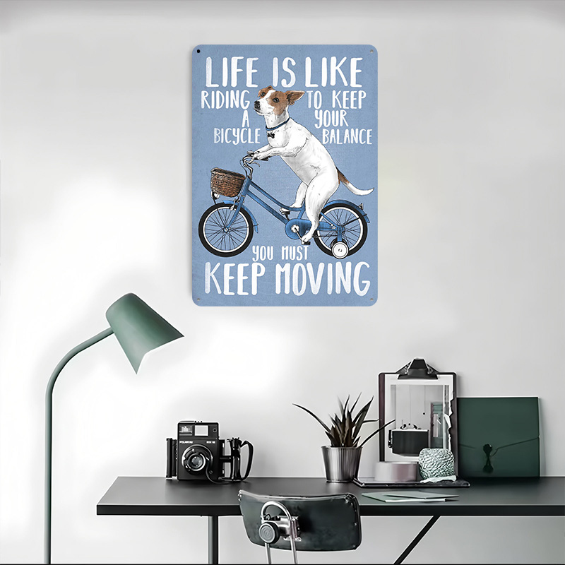 Life Is Like Riding a Bicy Met - огляд і ціна Desk Setup Poster