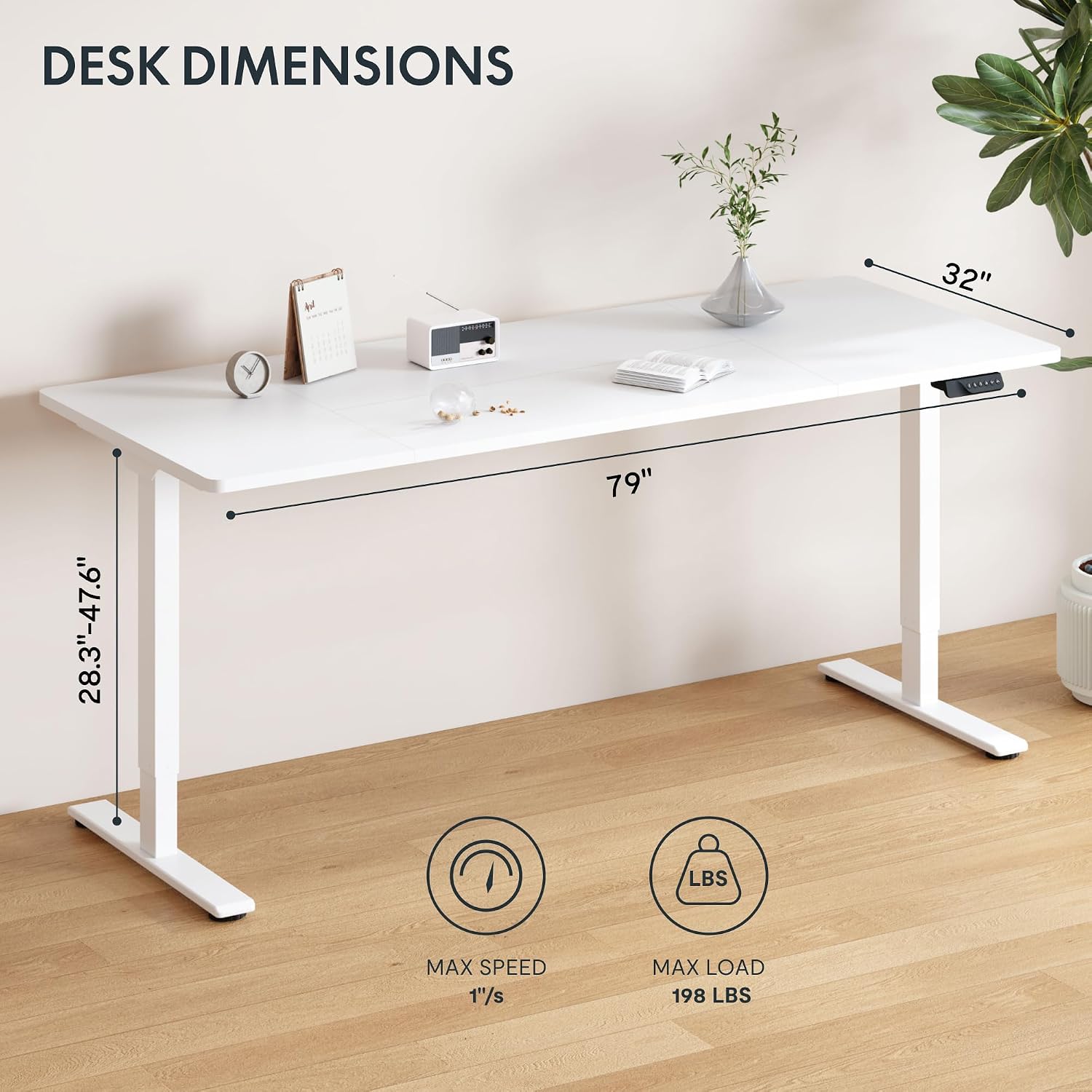 Large Dual Motor Electric Stan - огляд і ціна Desk Setup Dual Monitor