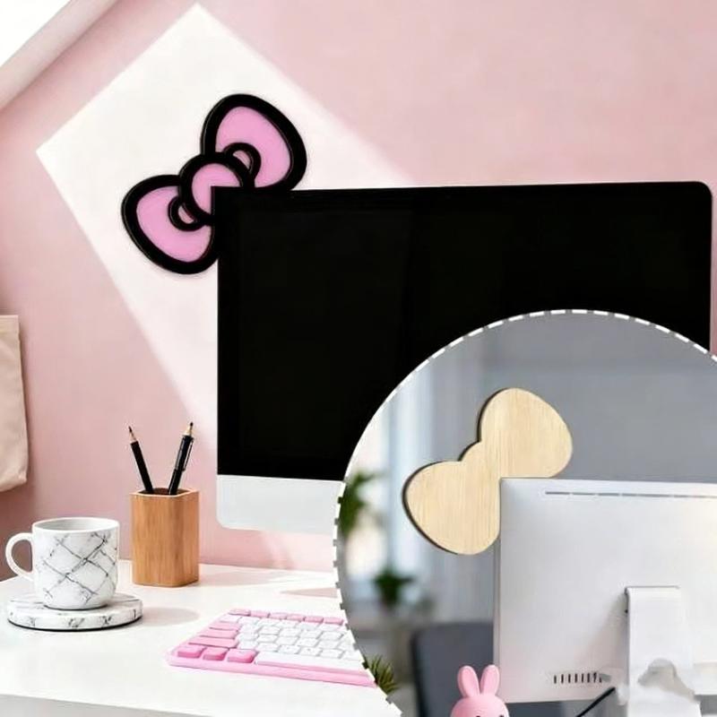 New 1/2Pcs Wooden Bowknot PC A - огляд і ціна Desk Setup Pc