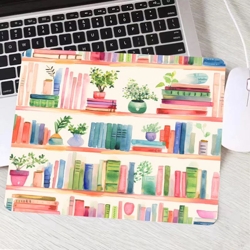 Plant Books Mouse Pad Home Off - огляд і ціна Desk Setup Books