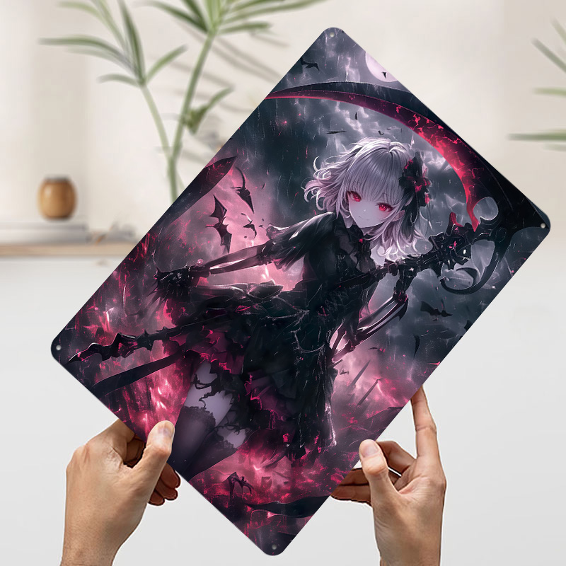 Demon Grim Reaper Girl Poster  - огляд і ціна Desk Setup Poster