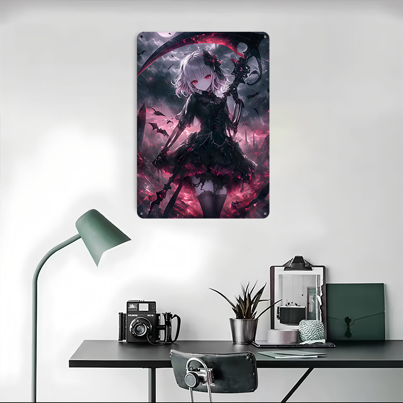Demon Grim Reaper Girl Poster  - огляд і ціна Desk Setup Poster