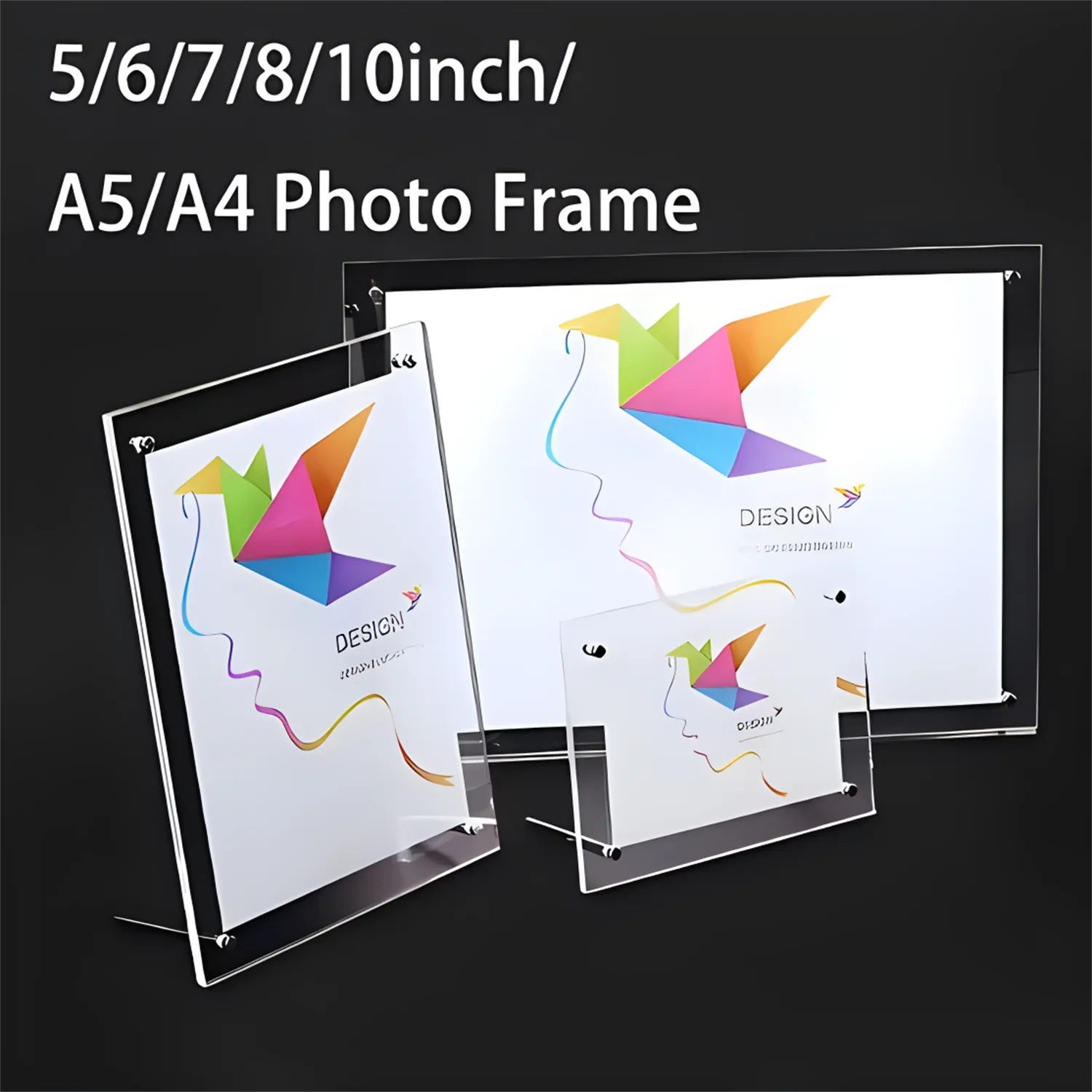 1pcs,Transparent Photo Frame A - огляд і ціна Desk Setup Poster