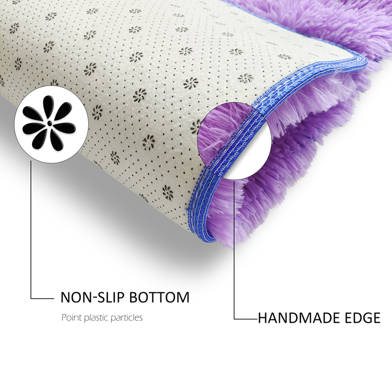 Solid Fluffy Rugs For Bedroom  - огляд і ціна Desk Setup Girly