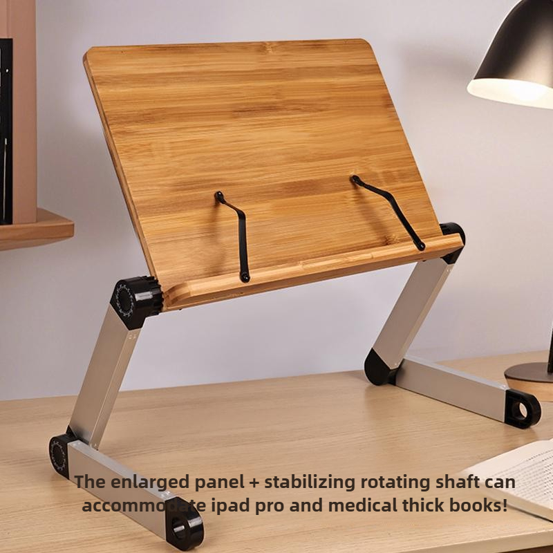 Adjustable Bamboo Bed Desk Fol - огляд і ціна Desk Setup With Ipad