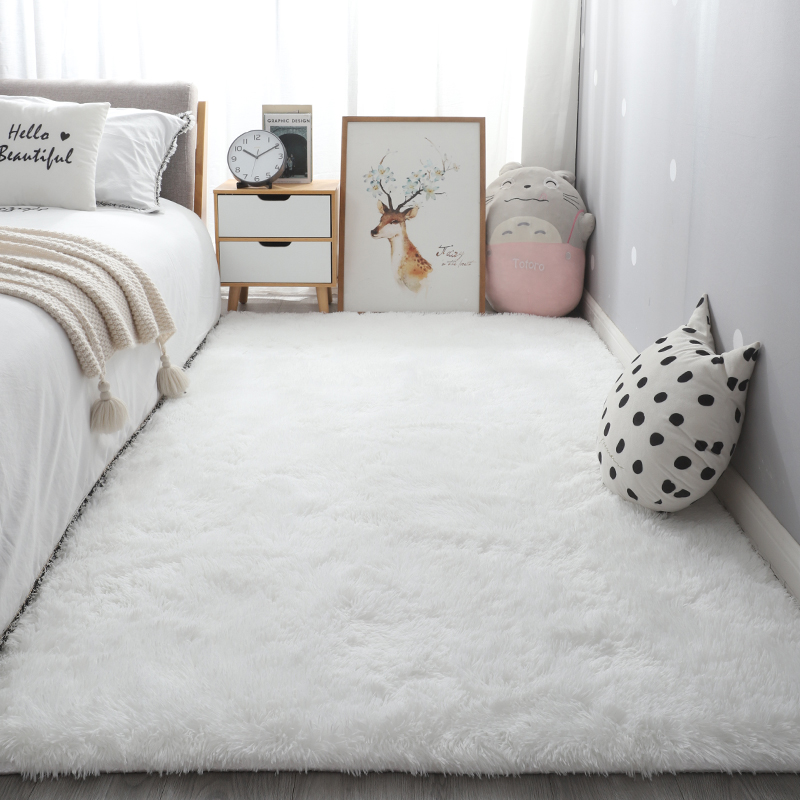Plush Carpet Suitable For Livi - огляд і ціна Desk Setup Girly