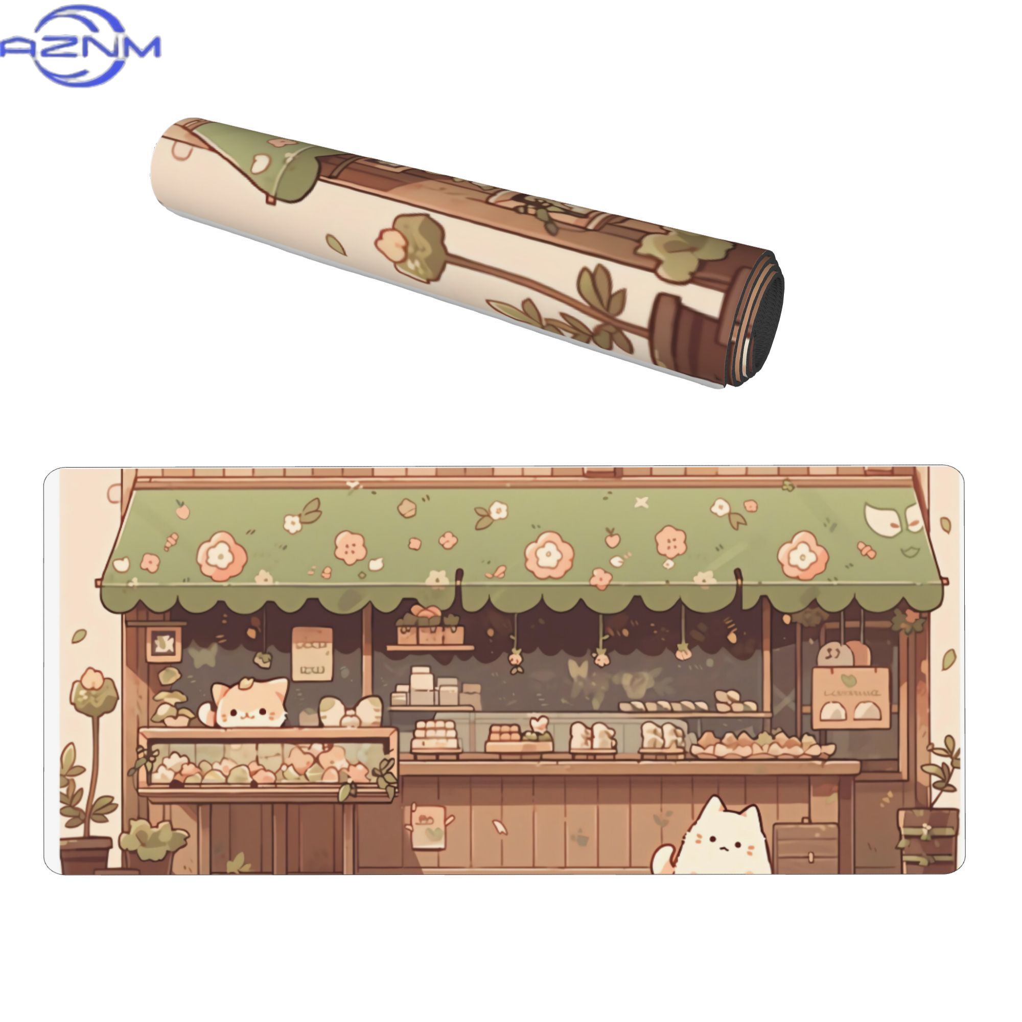 Cat Bakery Aesthetic Green Sho - огляд і ціна Desk Setup Streaming