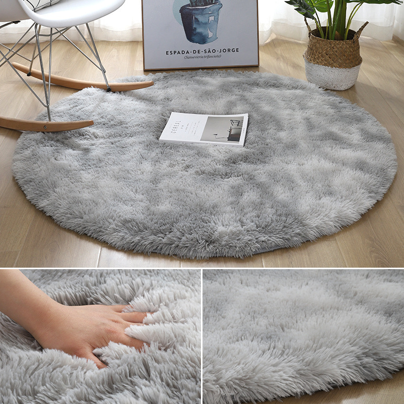 Super Soft Plush Round Rug Mat - огляд і ціна Desk Setup Girly
