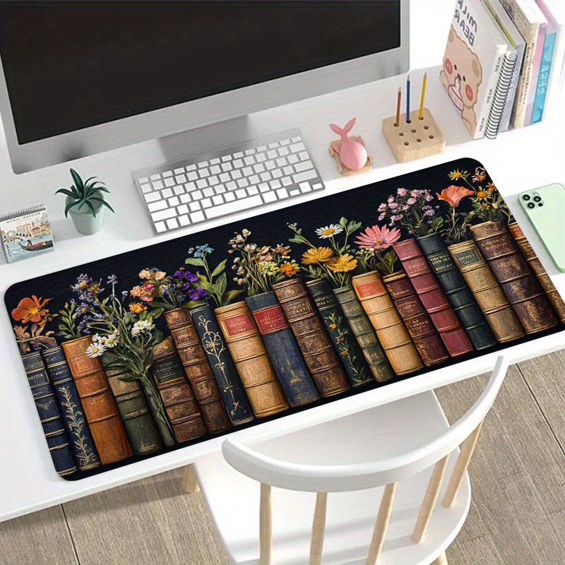 Large Gaming Mouse Pad Vintage - огляд і ціна Desk Setup Books