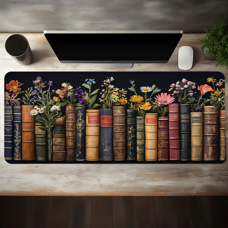 Large Gaming Mouse Pad Vintage - огляд і ціна Desk Setup Books