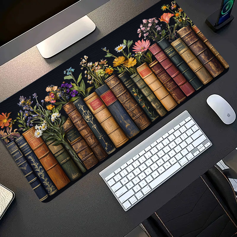 Large Gaming Mouse Pad Vintage - огляд і ціна Desk Setup Books