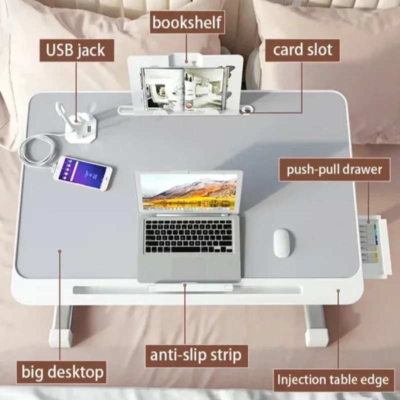 Laptop Bed Tray Table Adjustab - огляд і ціна Desk Setup Maker