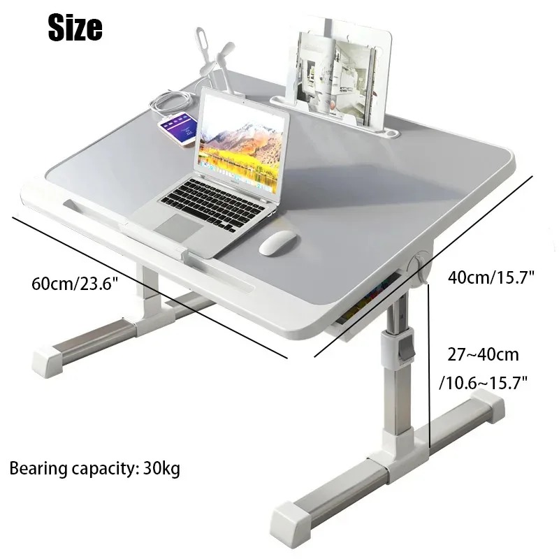 Laptop Bed Tray Table Adjustab - огляд і ціна Desk Setup Maker