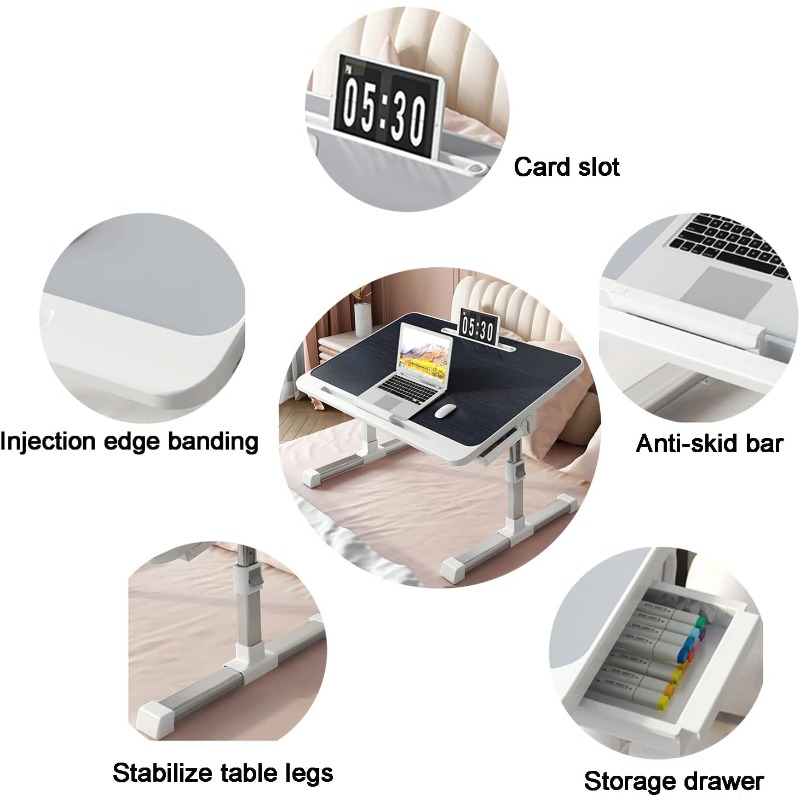 Laptop Bed Tray Table Adjustab - огляд і ціна Desk Setup Maker