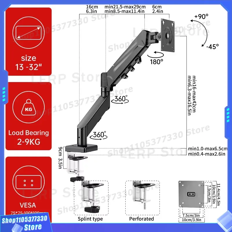 32 Inch Dual Monitor Stand Adj - огляд і ціна Desk Setup Dual Monitor