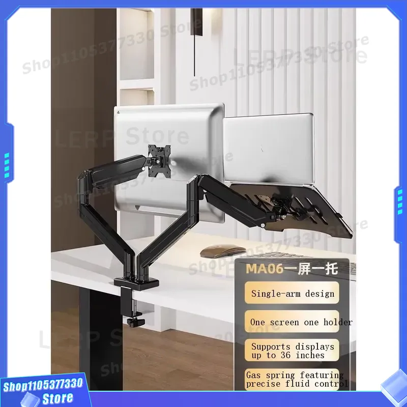32 Inch Dual Monitor Stand Adj - огляд і ціна Desk Setup Dual Monitor