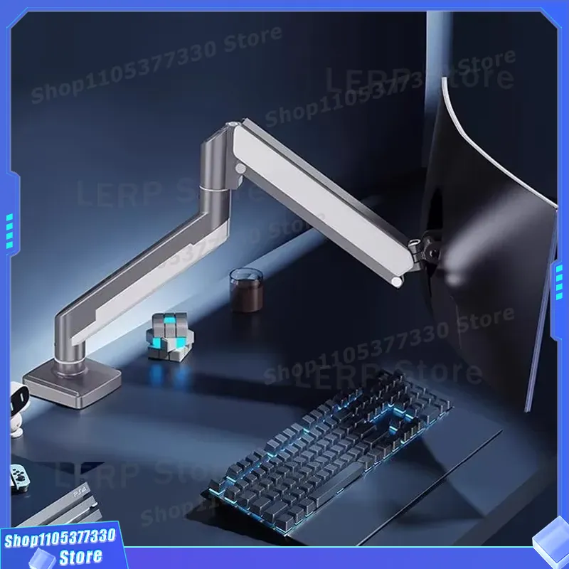 32 Inch Dual Monitor Stand Adj - огляд і ціна Desk Setup Dual Monitor