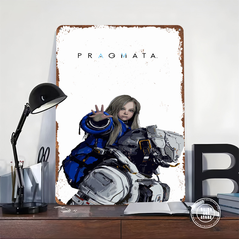 Pragmata Game Character Metal  - огляд і ціна Desk Setup Poster