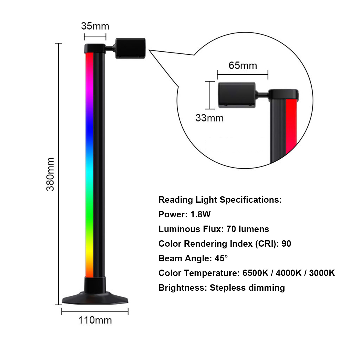 Smart Light Bar LED RGB Music  - огляд і ціна Desk Setup Bedroom