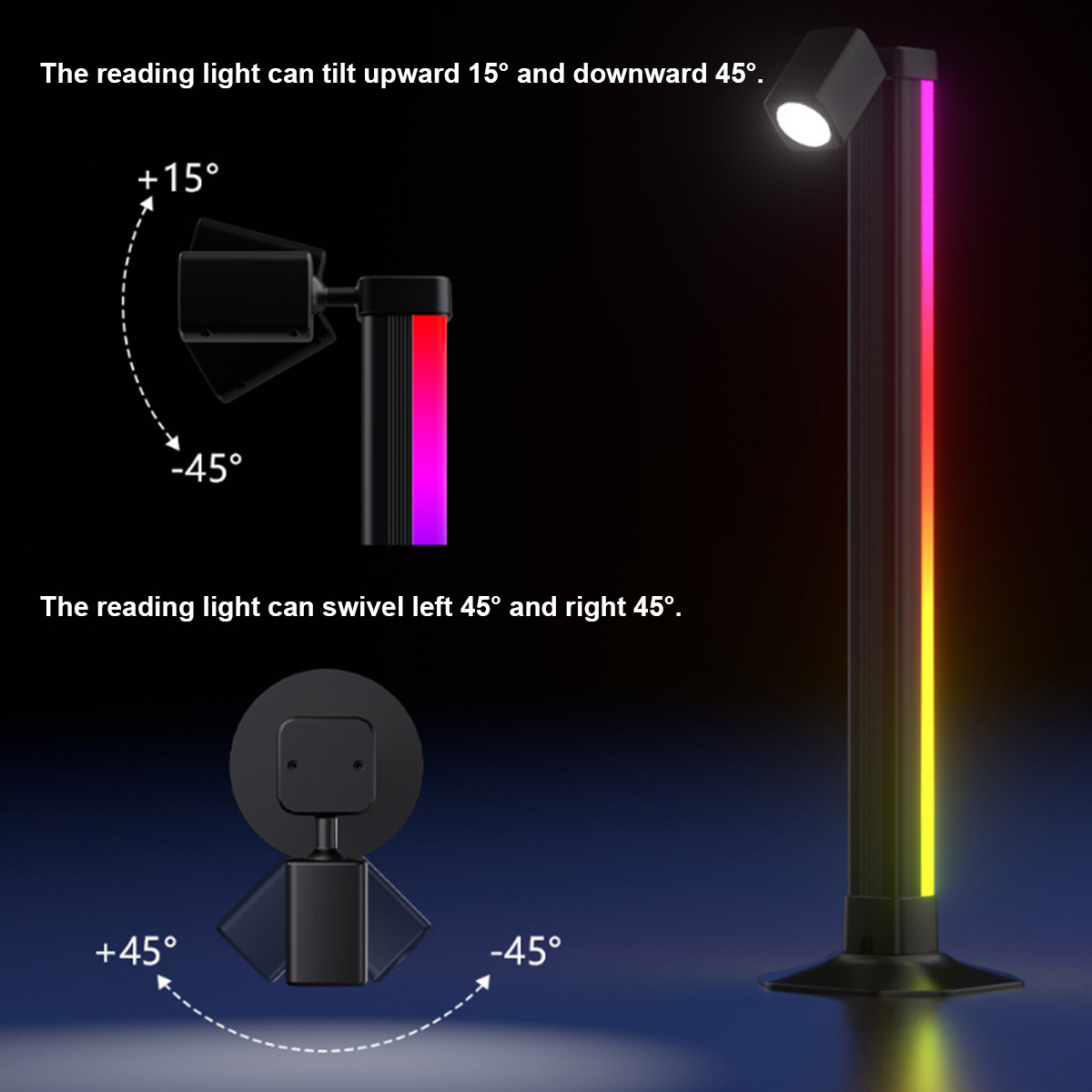 Smart Light Bar LED RGB Music  - огляд і ціна Desk Setup Bedroom