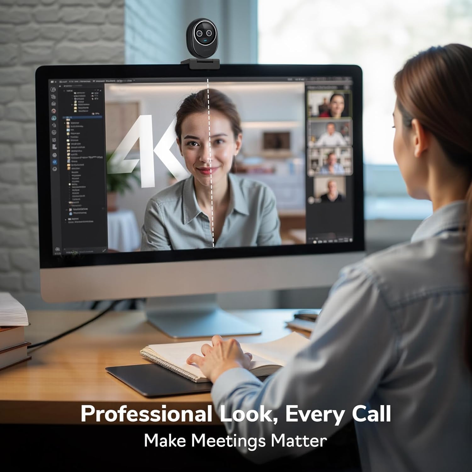 Webcam 4K EMEET Dual-Camera AI - огляд і ціна Desk Setup Streaming