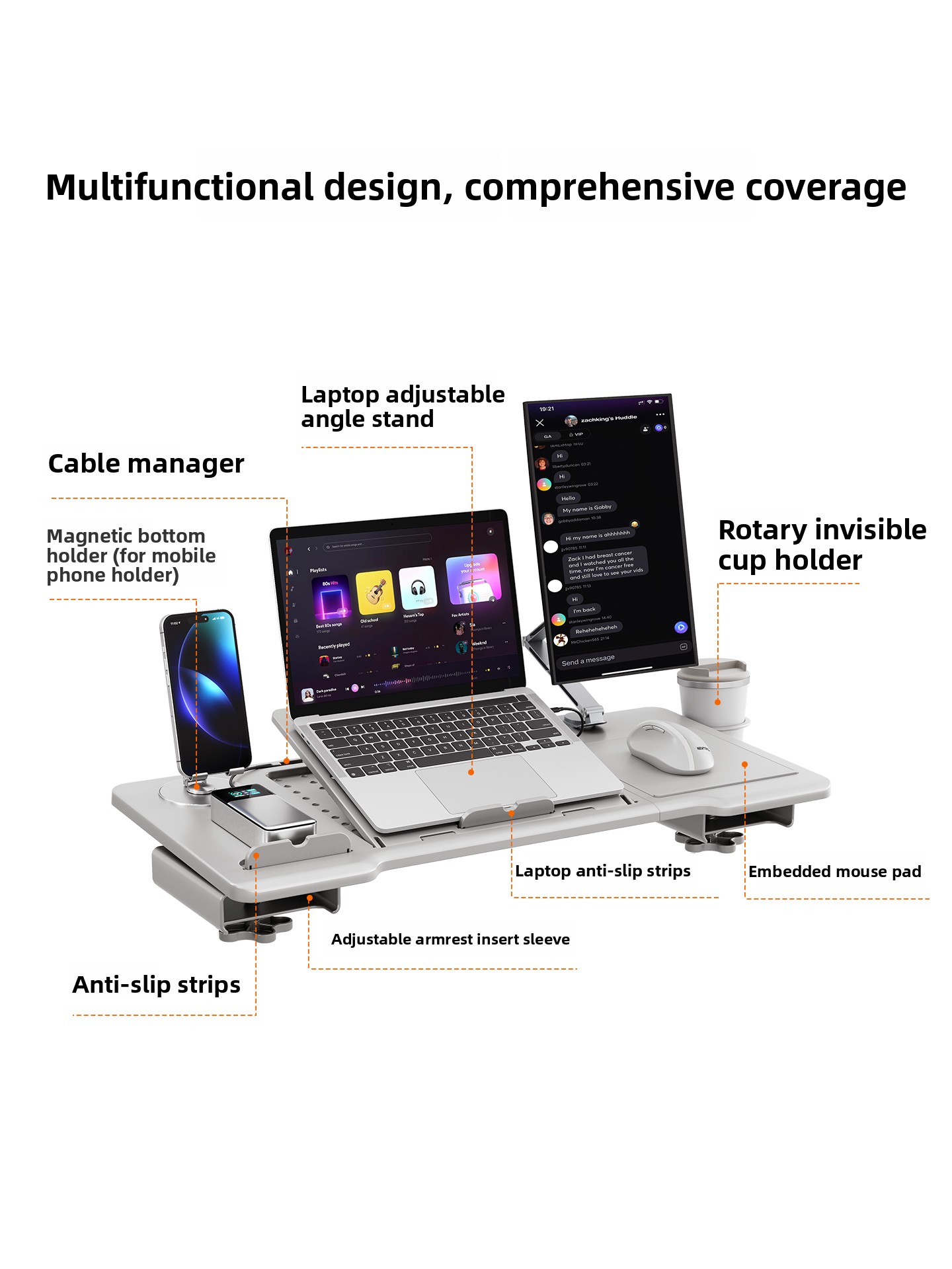Ergonomic Chair Armrest Desk A - огляд і ціна Desk Setup Maker