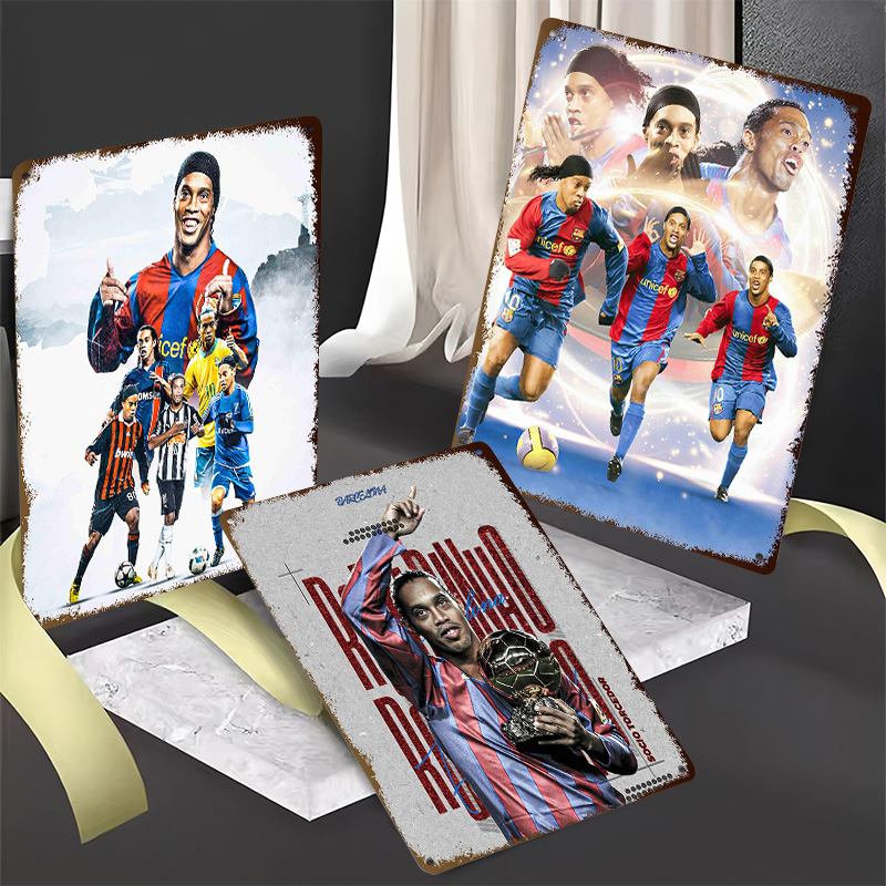 Ronaldinho Soccer Metal Poster - огляд і ціна Desk Setup Poster