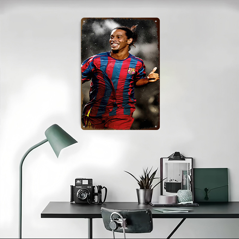 Ronaldinho Soccer Metal Poster - огляд і ціна Desk Setup Poster
