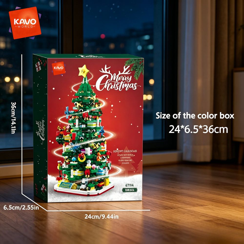 KAVOWORLD 1024pcs Christmas Tr - огляд і ціна Desk Office Setup Ideas
