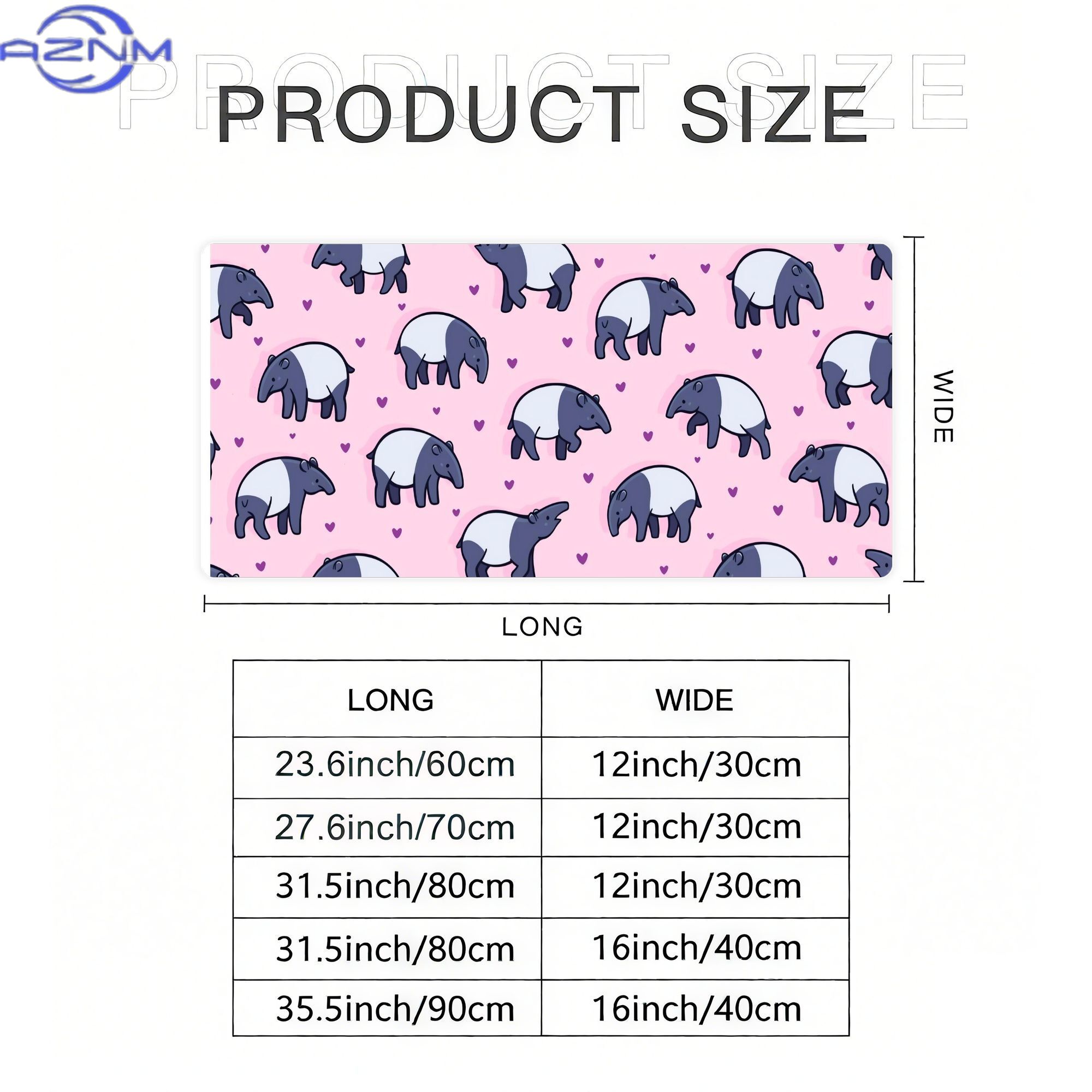 Tiny Tapirs Large Desk Mat for - огляд і ціна Desk Setup Streaming